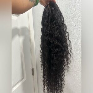 Luxurious Black Wavy Human Hair wig